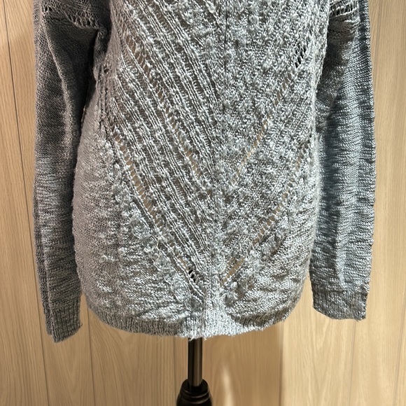 Cloud Chaser open knit blue sweater size XL - Picture 3 of 12